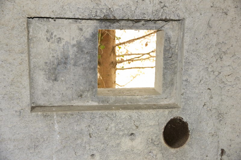 Ligne Maginot - 18 - MOULIN DE LA WANTZENAU - (Blockhaus pour arme infanterie) - Détail du créneau Sud-Ouest