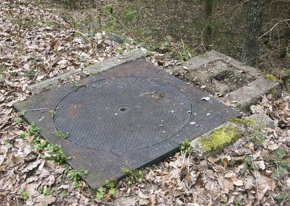 Ligne Maginot - 3Q2 - DMP de l'Erbsenthal - Vue d'une des trappe d'accés au dispositif