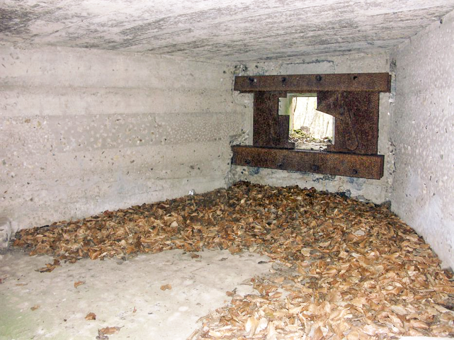 Ligne Maginot - DACHSECK 1 (Blockhaus pour canon) - Créneau du canon antichar