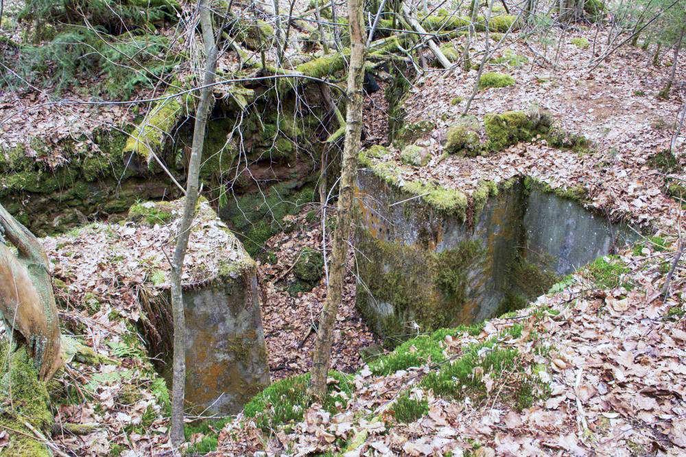 Ligne Maginot - Casemate de Glasbronn - Accès à trois niches de stockage