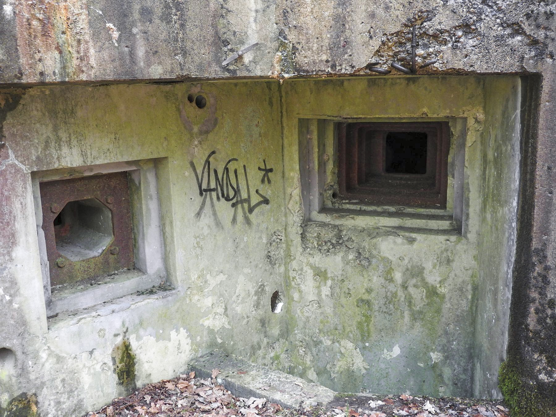 Ligne Maginot - GRAFENWEIHER CENTRE - (Casemate d'infanterie - Simple) - Les créneaux JM et FM