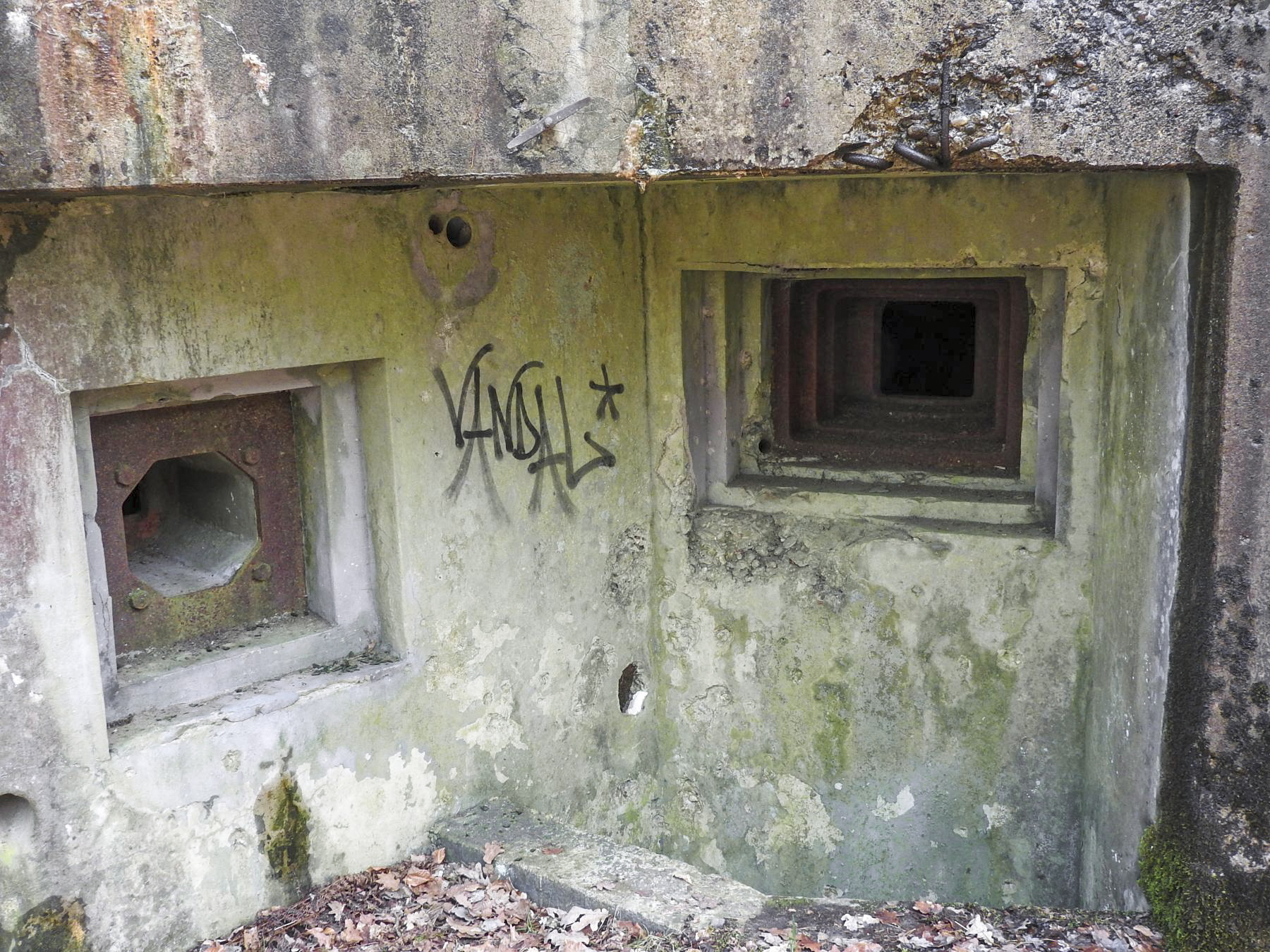 Ligne Maginot - GRAFENWEIHER CENTRE - (Casemate d'infanterie) - Les créneaux JM et FM