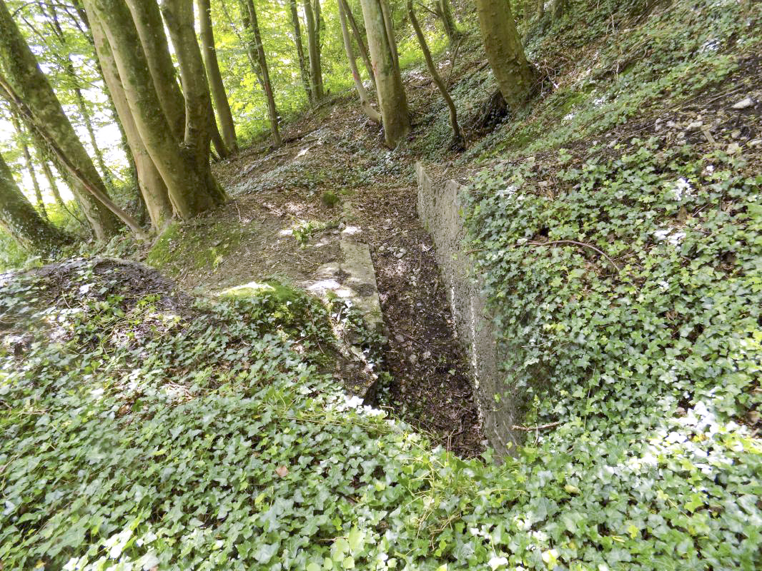 Ligne Maginot - Blockhaus Bb59-B - BOIS de l'HERMITAGE Nord - Vers l'entrée