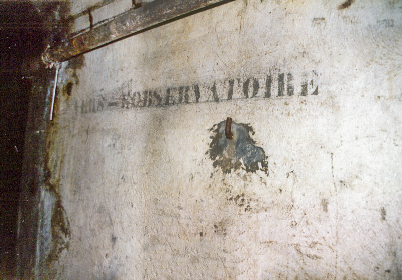 Ligne Maginot - Observatoire du FREUDENBERG - Inscription 'vers l'observatoire'