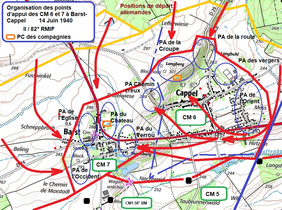 Saillant de Barst-Cappel - 14 Juin 1940