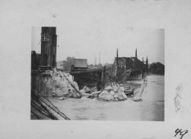 Ligne Maginot - 71SM - PONT RAIL DE KEHL - (DMP - Dispositif de Mine Permanent) - Le pont après destruction