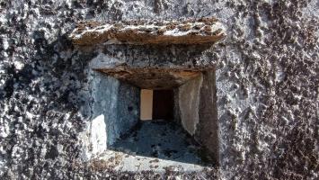 Ligne Maginot - FM78 - BETZENTHAL 5 - (Blockhaus pour arme infanterie) - Détail du créneau latéral 