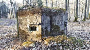 Ligne Maginot - GUNSTHAL 4 - (Blockhaus pour arme infanterie) - Les deux créneaux à l'arrière