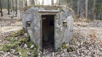 Ligne Maginot - GUNSTHAL 4 - (Blockhaus pour arme infanterie) - L'entrée sur le coté droit