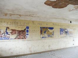 Ligne Maginot - LANGENSOULTZBACH - (Camp de sureté) - Bâtiment B
Salle 16
Peinture murale du casernement