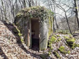 Ligne Maginot - FM5 - SCHMELZBACH 4 - (Blockhaus pour arme infanterie) - L'entrée