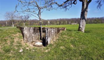 Ligne Maginot - SPIESS 2 - (Cuve pour arme d'infanterie) - Vue sur l'entrée et le bloc Spiess 1