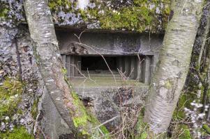 Ligne Maginot - DB2 - (Blockhaus pour canon) - Le créneau de mitrailleuse