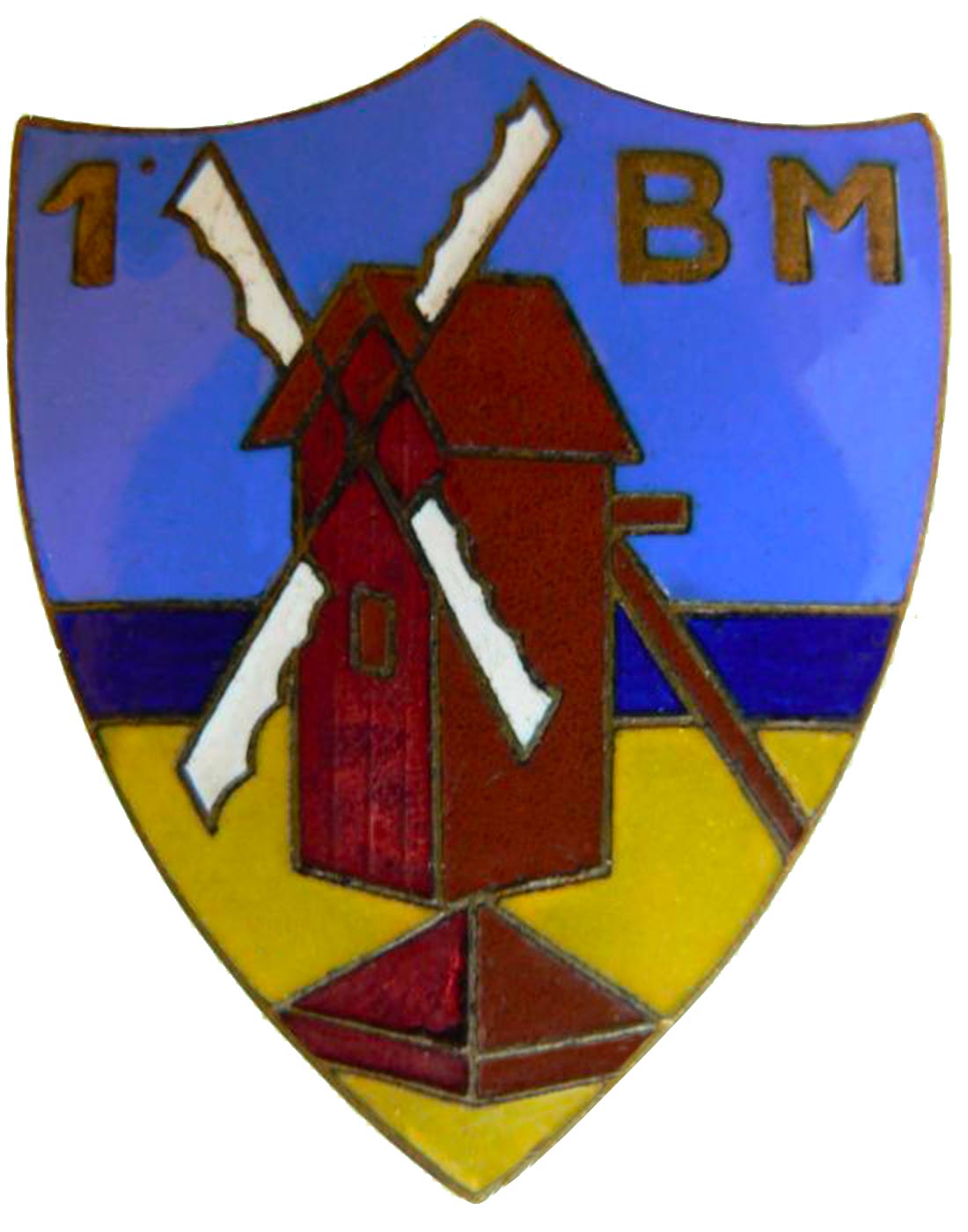 1° Bataillon de mitrailleurs - Insigne