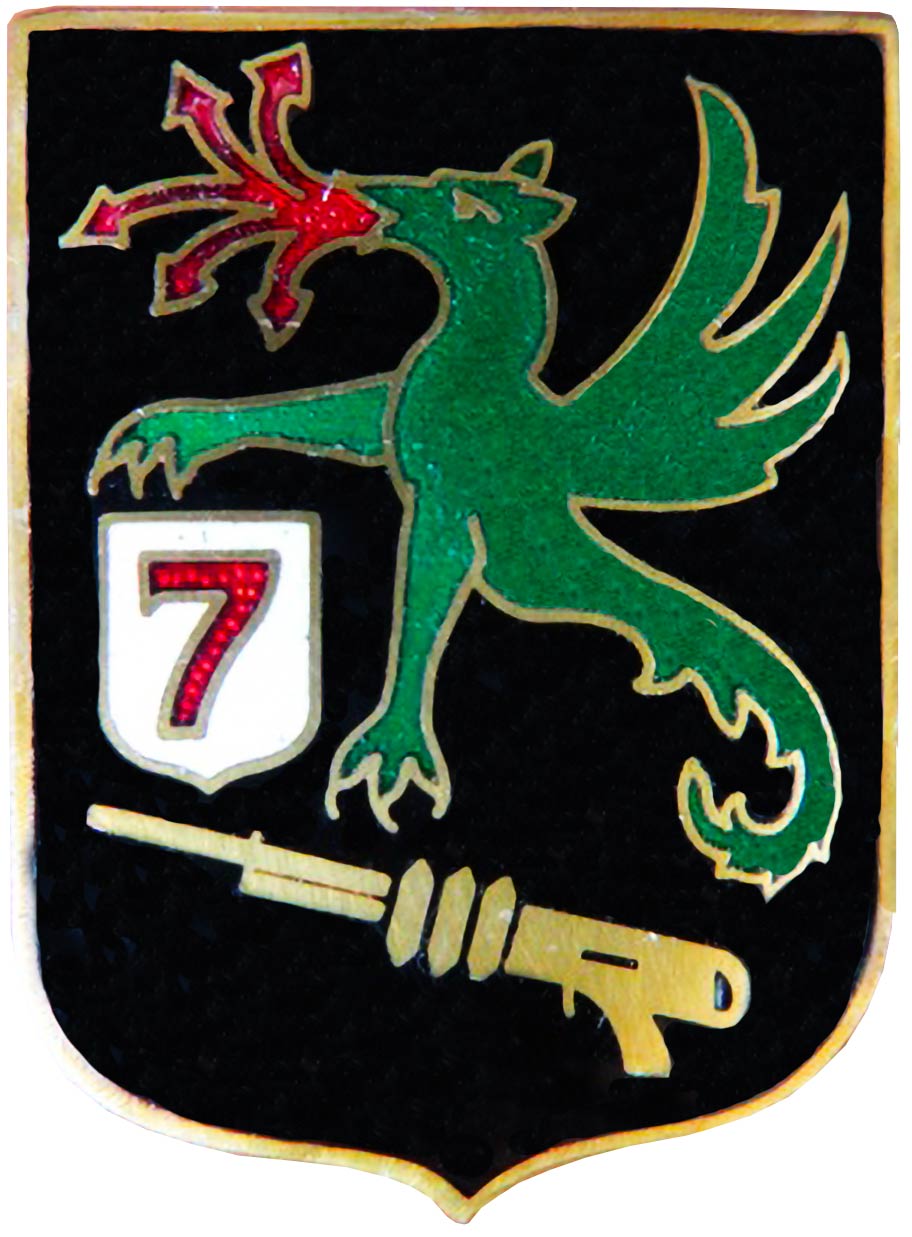 Ligne Maginot - 7° Bataillon de mitrailleurs - Insigne - Insigne du 7° BM (Bataillon de Mitrailleurs)