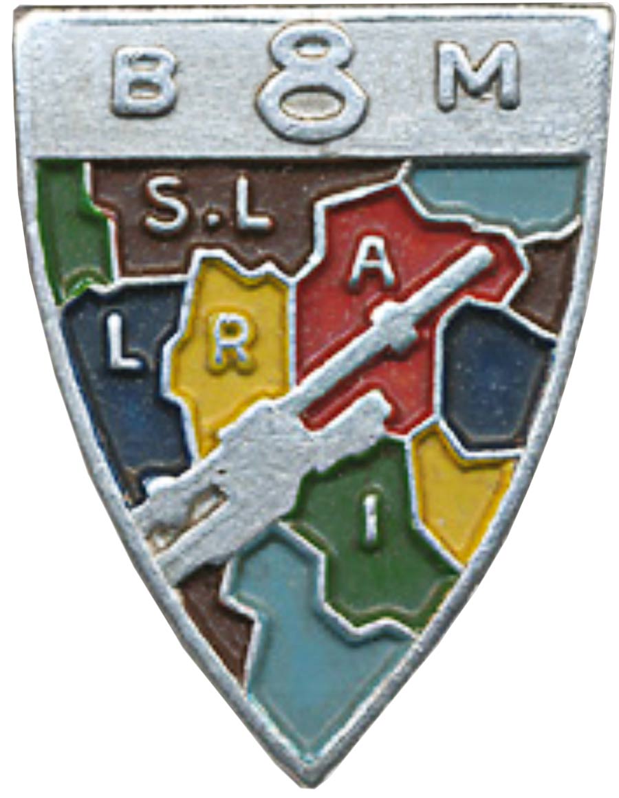 Ligne Maginot - 8° Bataillon de mitrailleurs - Insigne - Insigne du 8° BM (Bataillon de Mitrailleurs)