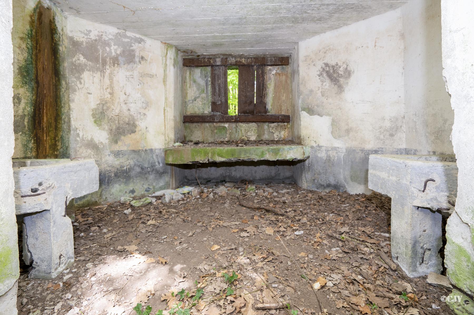 Ligne Maginot - C8 - NONNENHARDT MAISON FORESTIERE 2 - (Blockhaus pour canon) - Chambre de tir