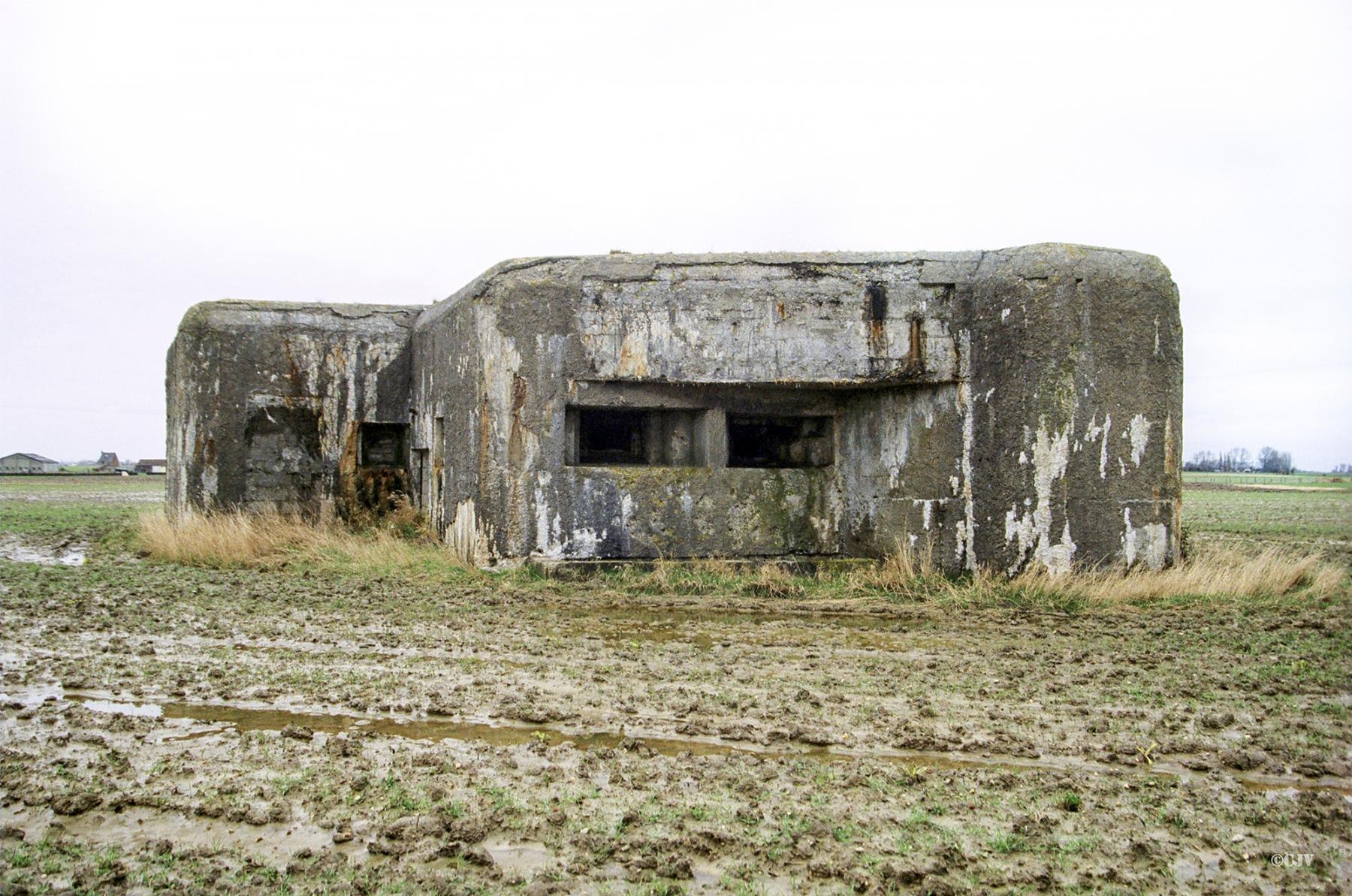 Ligne Maginot - A2 - HONDSCHOOTE - (Blockhaus lourd type STG / STG-FCR - Double) - 