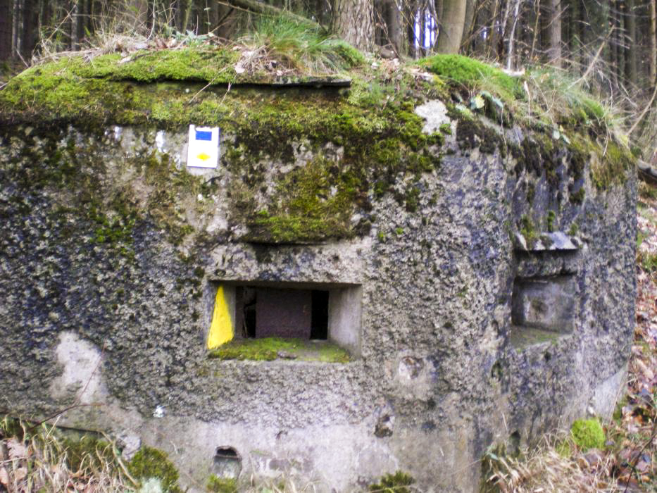 Ligne Maginot - M14 - GUNSTHAL 2 - (Blockhaus pour arme infanterie) - Vue sur le créneau droit