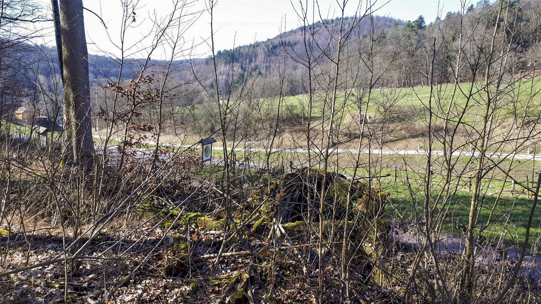 Ligne Maginot - FM85 - WELSCHHOF SUD EST - (Blockhaus pour arme infanterie) - Le bloc ruiné, le bloc Welschhof 1 est visible en face