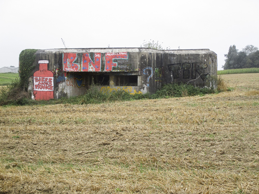 Ligne Maginot - A5 - PONT DE WATOU - (Blockhaus pour canon) - Vue prise dos à la D 137 - Rue de Watou