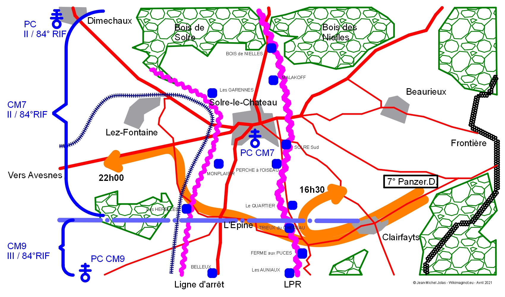 Ligne Maginot - 16 Mai 1940 - Percée à Solre - 