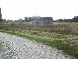 Ligne Maginot - BEF 272 - DRONKAERT NORD 1 - (Blockhaus pour arme infanterie) - Le blockhaus vu depuis le chemin pavé des Meurins.