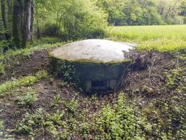 Ligne Maginot - F51BIS - PONT DE L'ALOUETTE CENTRE - HS105 - (Blockhaus pour arme infanterie) - L'ouvrage est en excellent état grâce à la mairie de Charvonnex qui a débroussaillé efficacement rendant l'ensemble accessible.