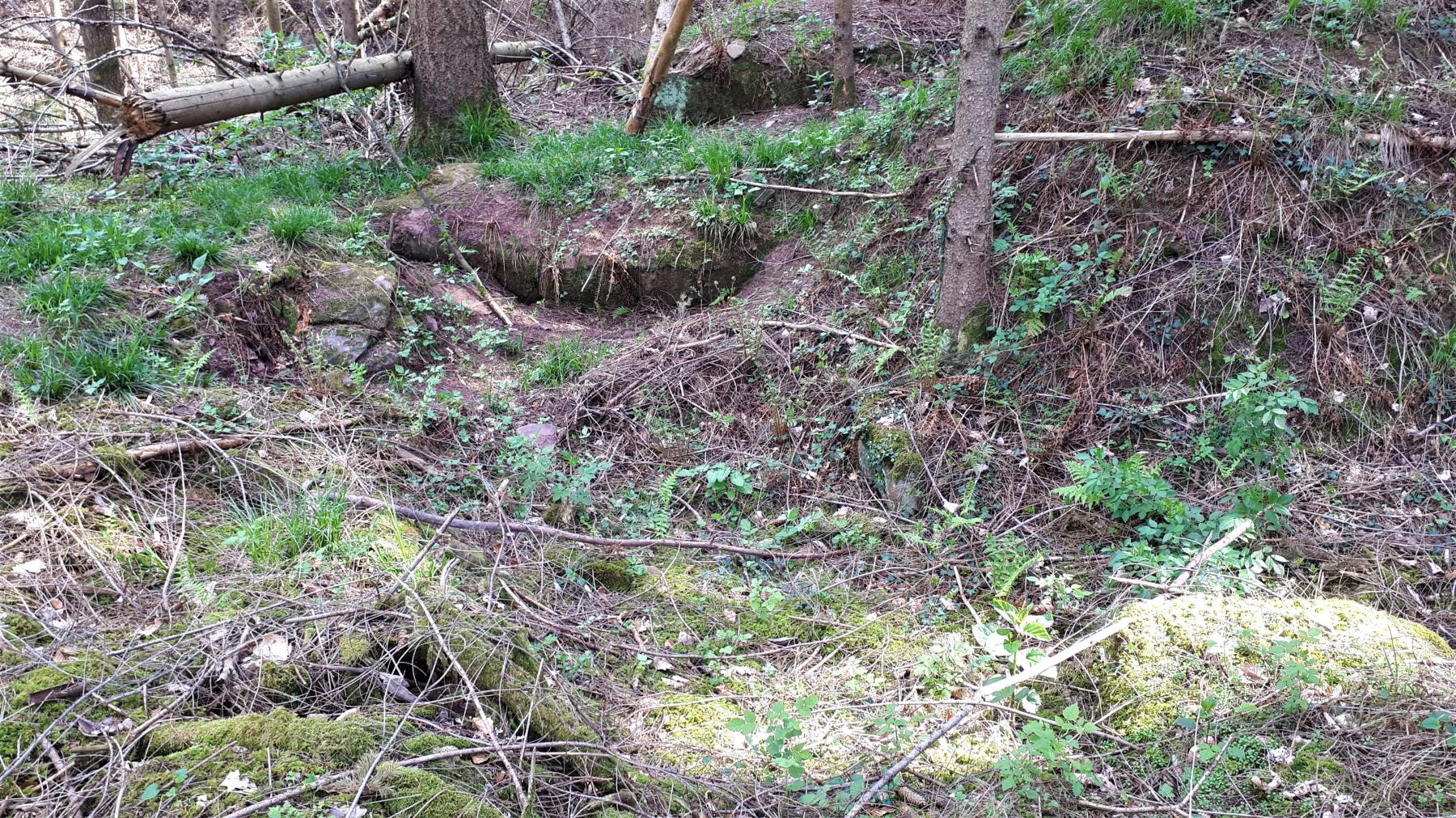 Ligne Maginot - NONNENHARDT (II°BON 165° RIF) - (PC de Quartier) - Retranchement