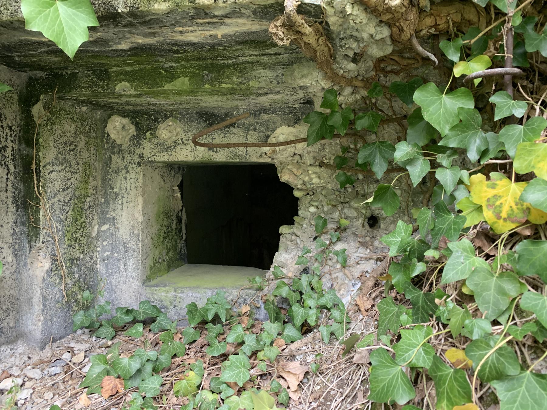 Ligne Maginot - PA DU CARREFOUR 243-1 - (Blockhaus pour canon) - Impact de pak 37 visiblement 