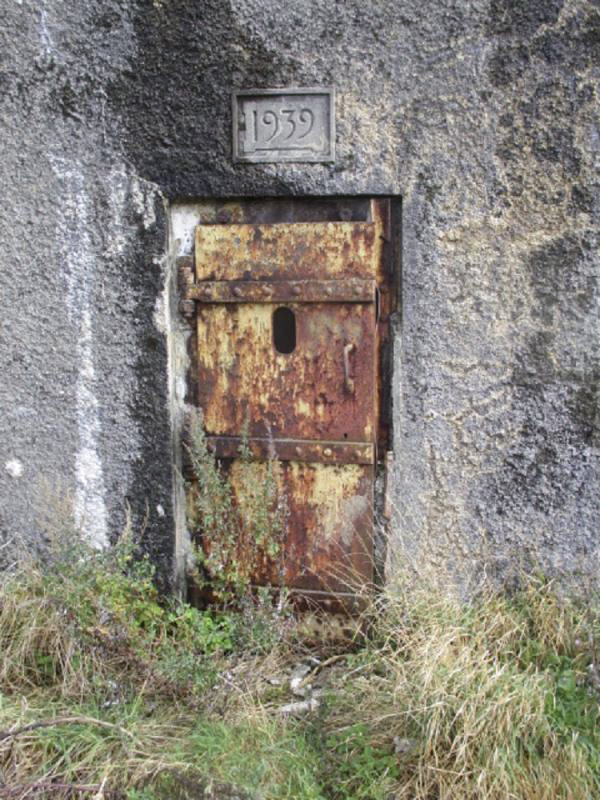 Ligne Maginot - B334 - LA PLAINE NORD - (Blockhaus pour canon) - Porte d'accès condamnée.