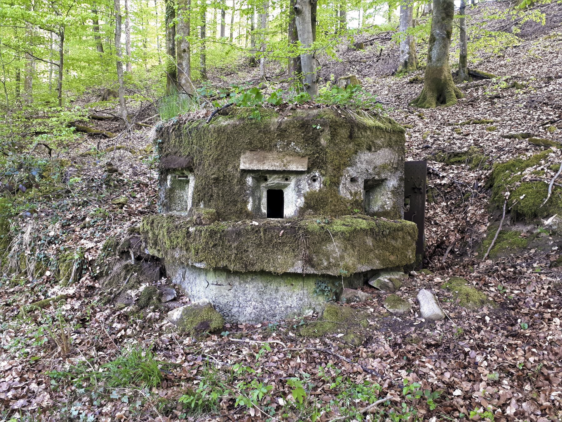 Ligne Maginot - FM28 - TRAUTBACH 2 - (Blockhaus pour arme infanterie) - Les créneaux frontaux