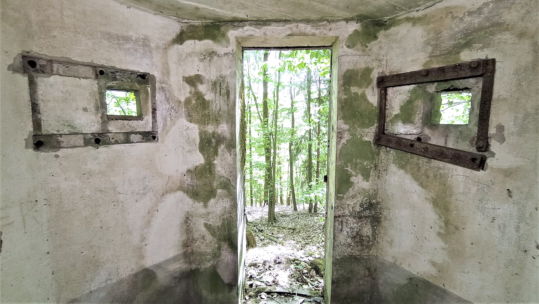 Ligne Maginot - FM49 - WEIBERSLOCH - (Blockhaus pour arme infanterie) - Entrée et les deux créneaux arrières