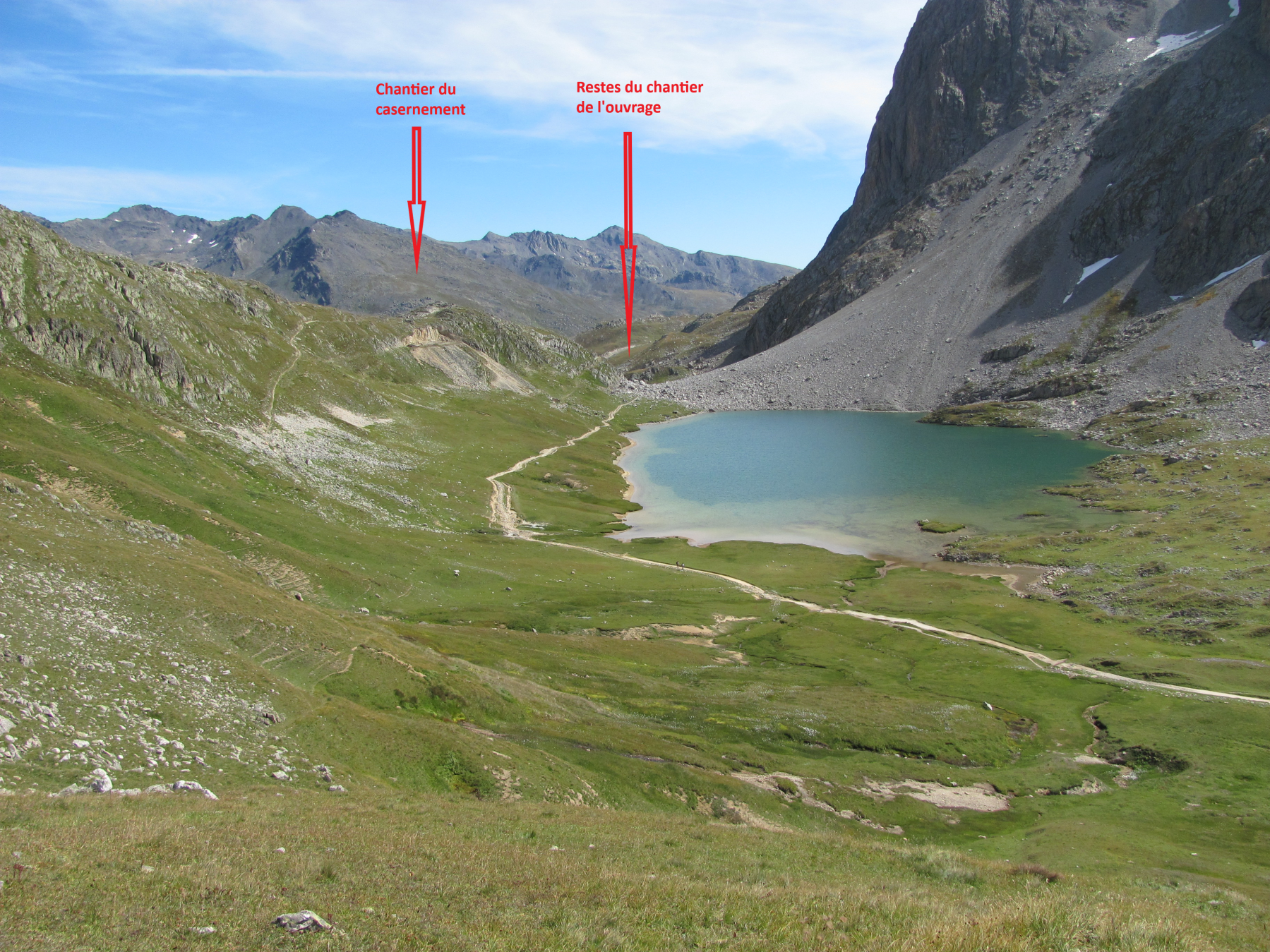 Ligne Maginot - AIGUILLE NOIRE - (Casernement) - Situation des chantiers