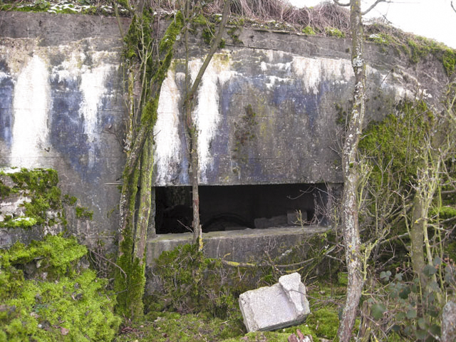 Ligne Maginot - KOPP 6 - (Blockhaus pour canon) - Créneau pour canon