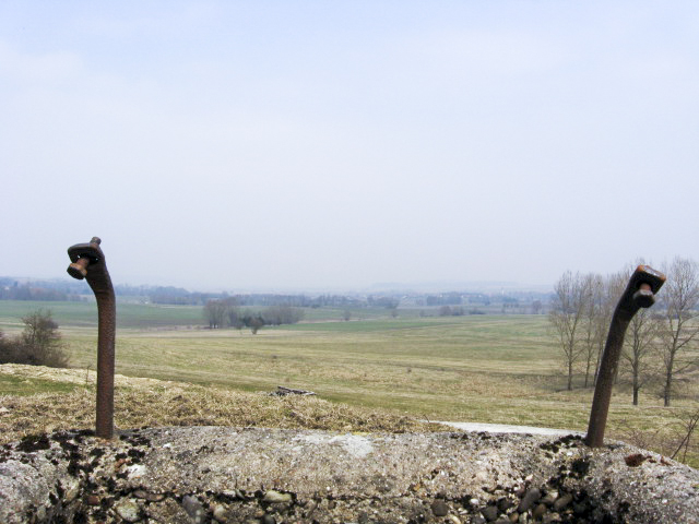 Ligne Maginot - MERRENRIED 5 - (Blockhaus pour canon) - Vue depuis l'observatoire