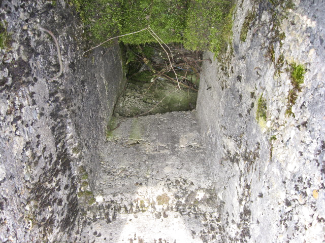 Ligne Maginot - MERRENRIED 5 - (Blockhaus pour canon) - L'accès au poste d'observation