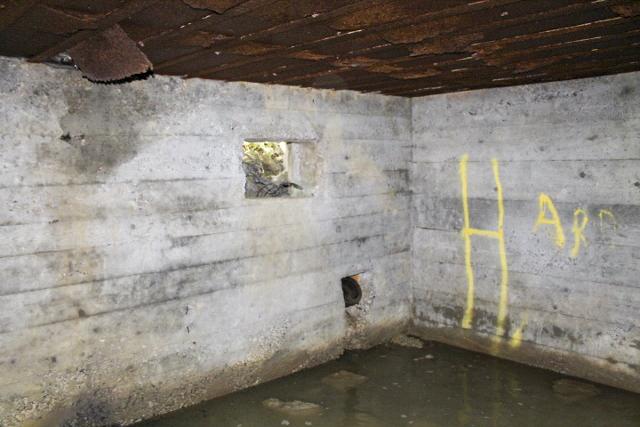 Ligne Maginot - SCHITTEFELD 1 - (Blockhaus pour arme infanterie) - L'emplacement de la mitrailleuse