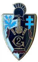 Ligne Maginot - Insigne du 2° RG - Insigne du 2° Régiment du Génie