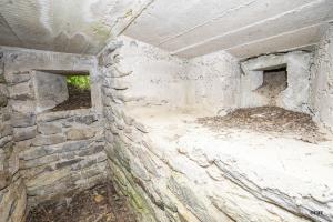 Ligne Maginot - AMODON 1 - (Blockhaus pour arme infanterie) - Vue interne sur les deux créneaux