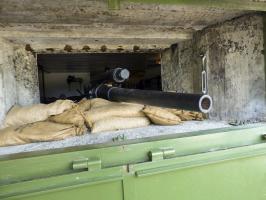 Ligne Maginot - 86 - ASCHENBACH - (Casemate d'infanterie - double) - Canon de 47 Nord-Est