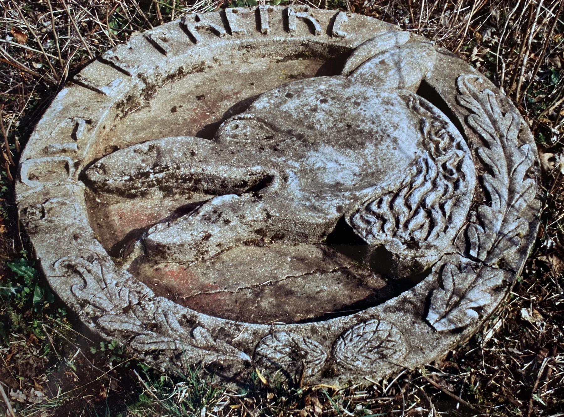 Ligne Maginot - ANGEVILLERS (CAMP) - (Camp de sureté) - Parterre avec les insignes du régiment
Détail