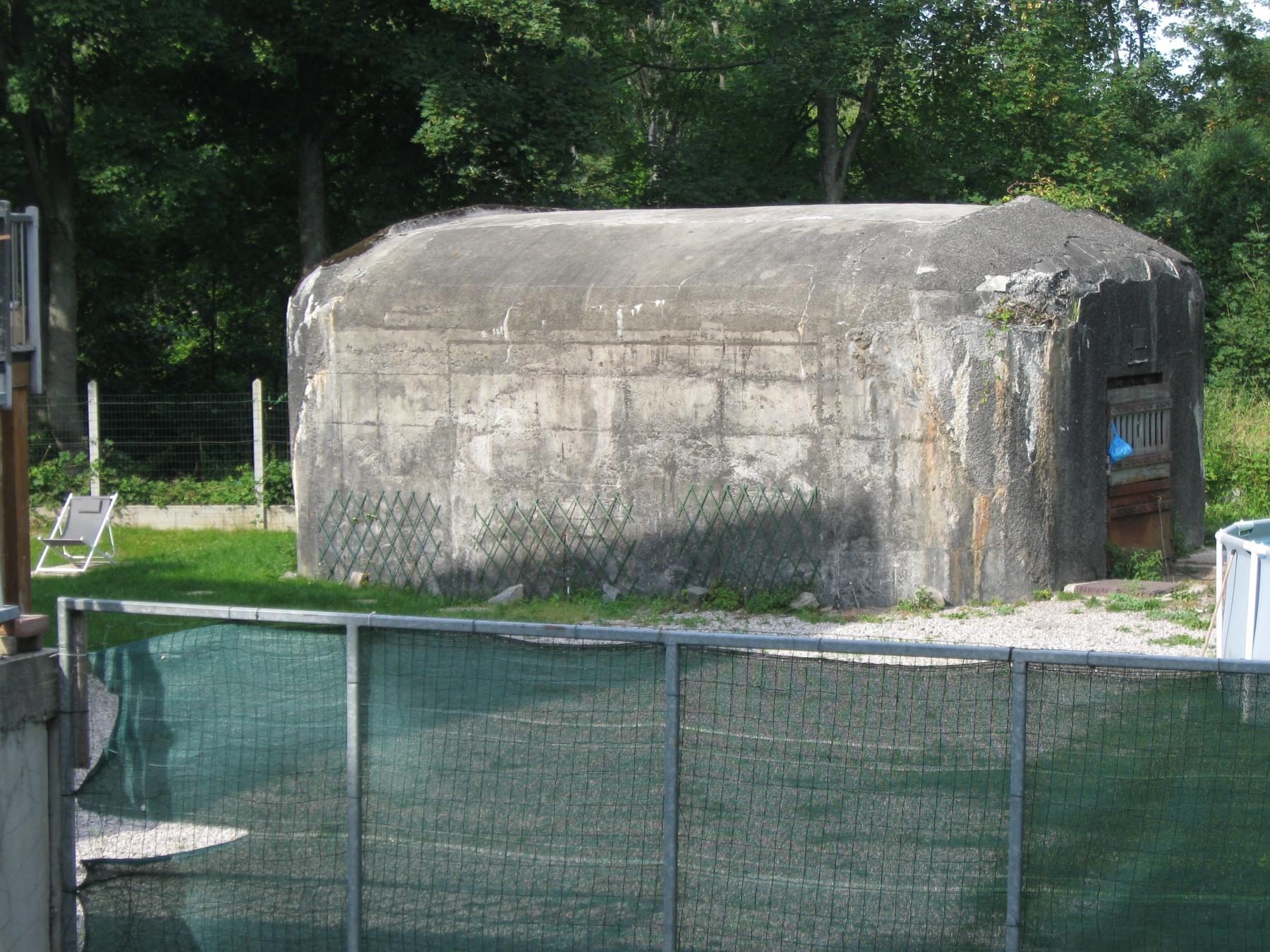 Ligne Maginot - PONT DE L'IMBECILE - (Blockhaus pour canon) - La face arrière dos à la Scarpe