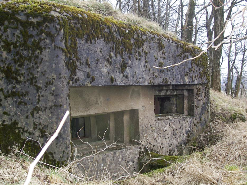 Ligne Maginot - HEILIGENBRONNEN OUEST - (Blockhaus pour canon) - Les créneaux