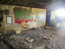 Ligne Maginot - A53 - CEDRE - (Blockhaus pour canon) - Intérieur du blockhaus.