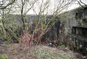 Ligne Maginot - A69 - PAVOT - (Blockhaus pour canon) - Mur frontal