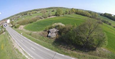 Ligne Maginot - C15N - LA BARRIERE 1 - (Blockhaus pour canon) - Vue aérienne