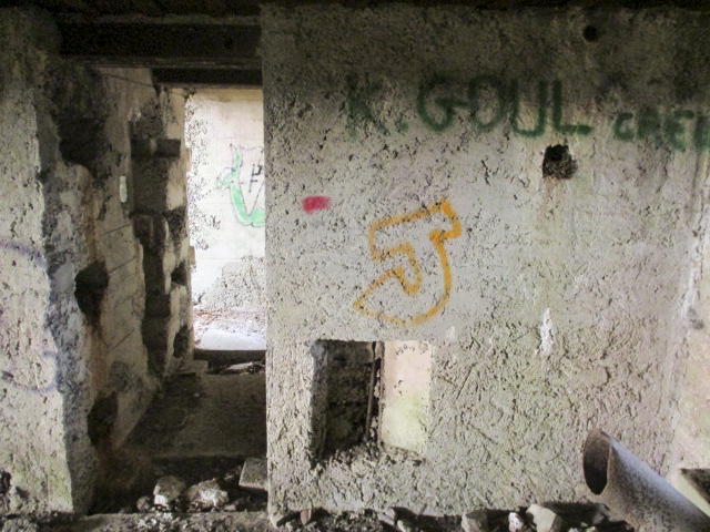 Ligne Maginot - A53 - CEDRE - (Blockhaus pour canon) - Intérieur du blockhaus.