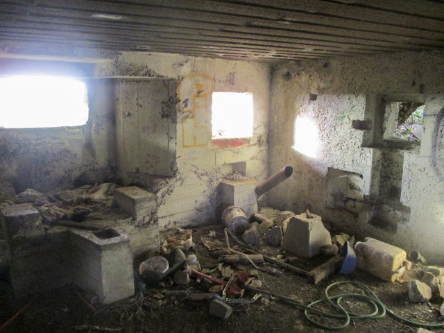 Ligne Maginot - A53 - CEDRE - (Blockhaus pour canon) - Intérieur du blockhaus.