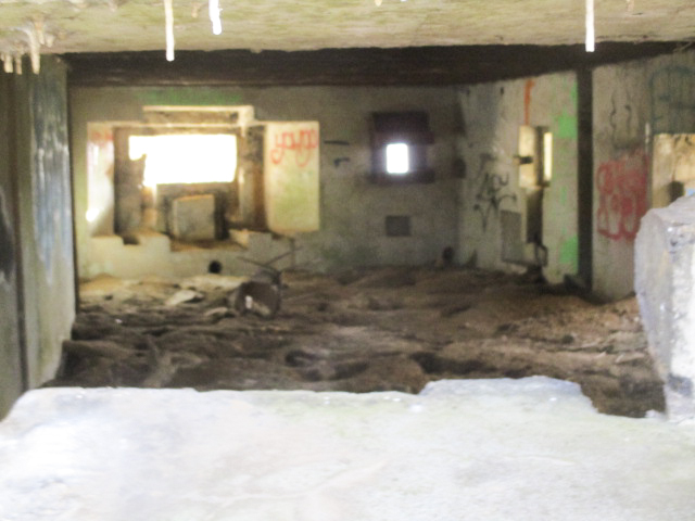 Ligne Maginot - A56 - LE LYS - (Blockhaus pour canon) - Intérieur du blockhaus.